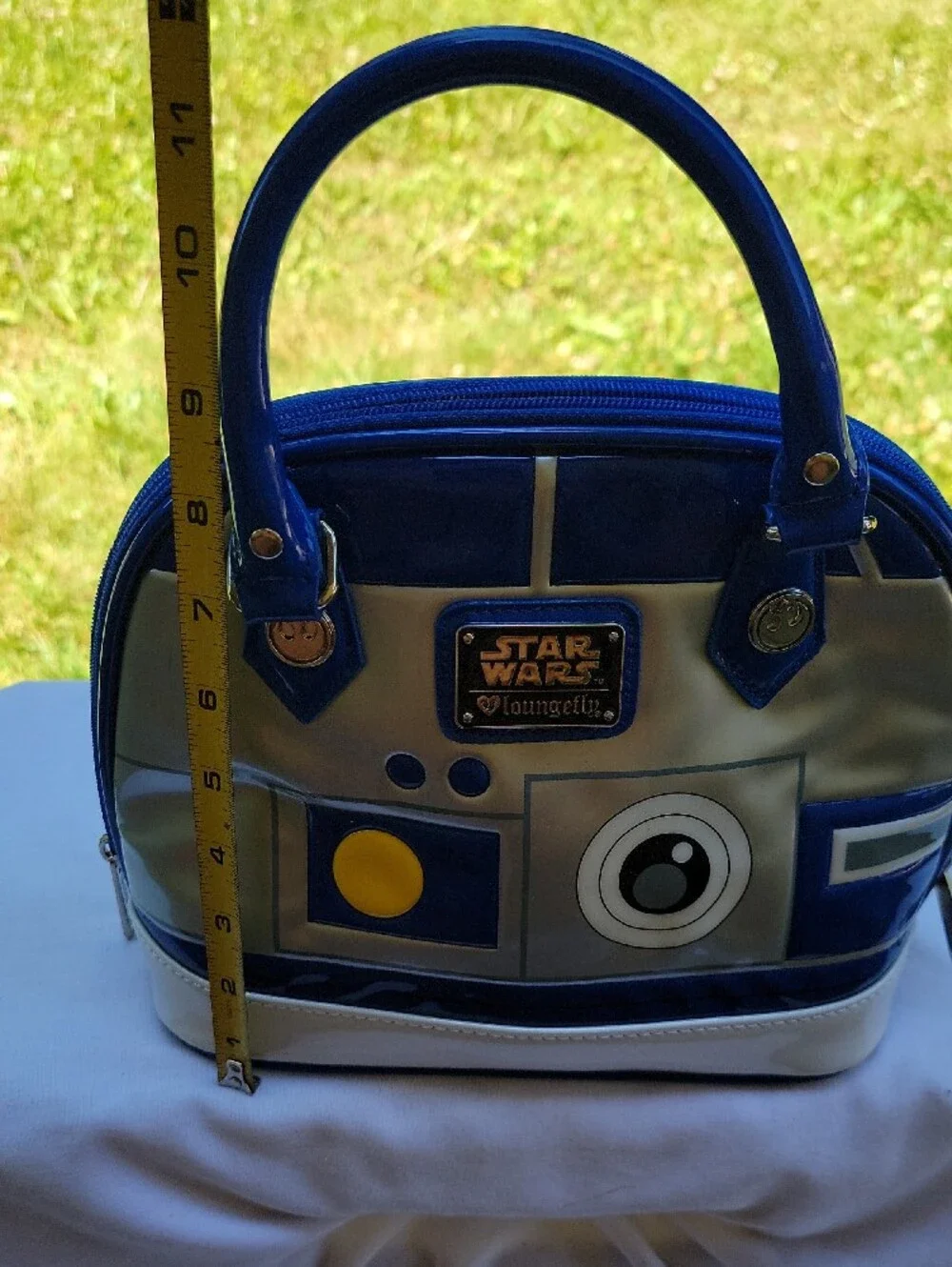 Star Wars R2-D2 Inspired Blue and Gray Dome Bag PurseTote